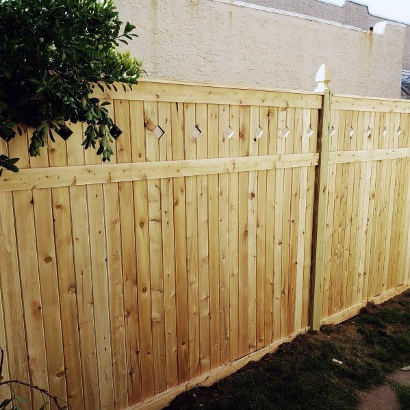 Exterior Wood Fence Design
