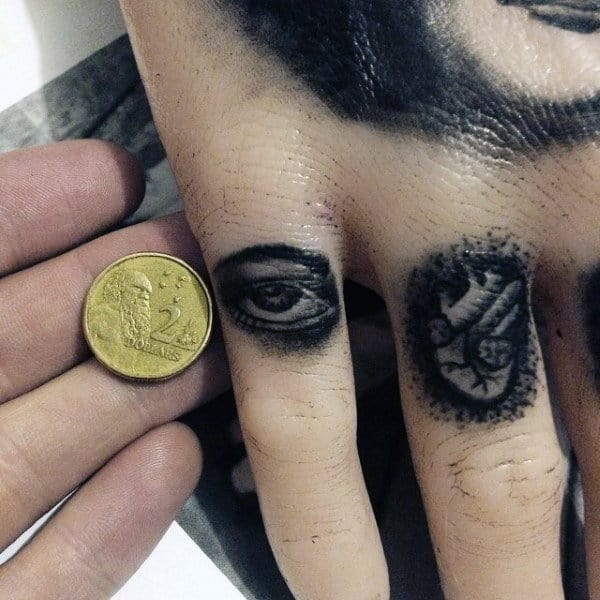 J On Ring Finger Tattoo - Temu