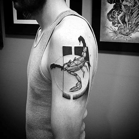Fabulous Scorpion Tattoo On Biceps For Men