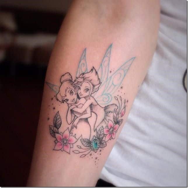 Fairy Bell Sister Friend Cute Fairy Tattoo
