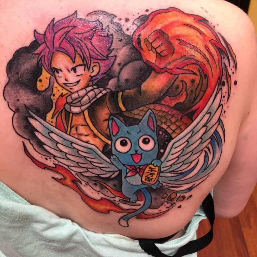 Fairy Tail Tattoo Shoulder Bright Color