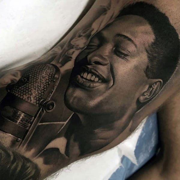 Famous Singer Inner Arm Male Tattoo