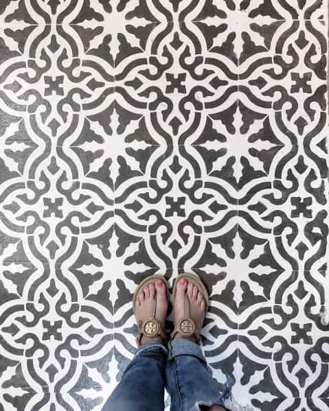 decorative stamped floor