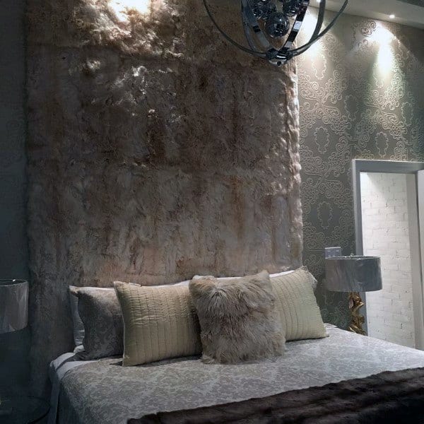 animal skin wall pattern wallpaper bedroom