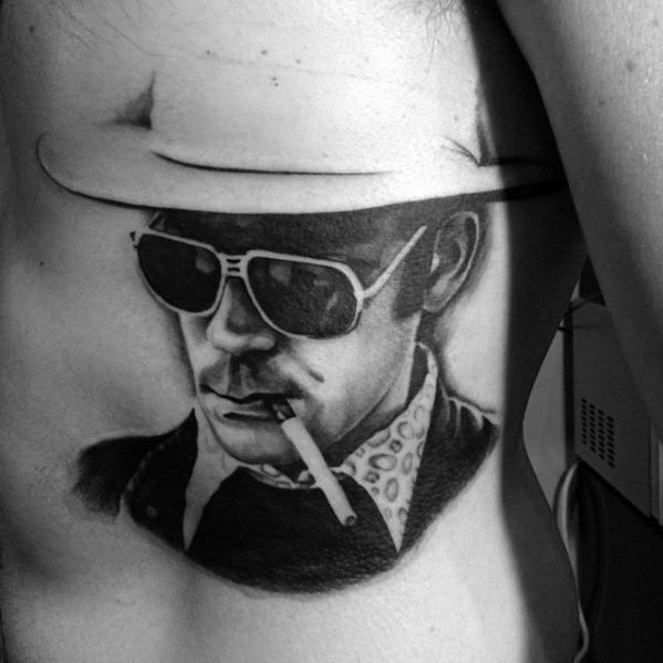 Len X Clayton and his Gonzo tattoo of Hunter S Thompson  Flickr