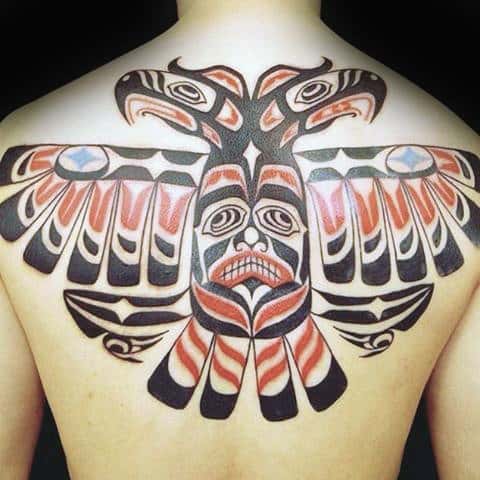 Fierce Haida Tattoo Mens Back
