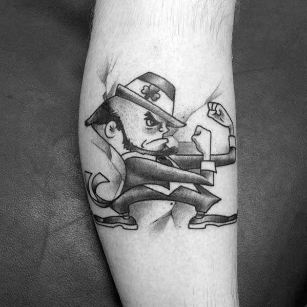 Fighting Irish Leprechaun Male Tattoo Designs