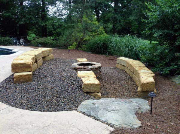 Fire Pit Cool Graʋel Landscaping