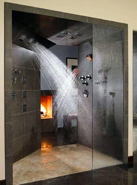 Fireplace Cool Showers Ideas