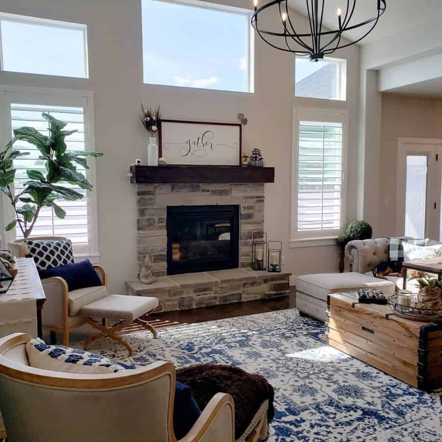 Fireplace Modern Farmhouse Living Room Tennessee.girl.out.west