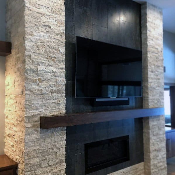 Top 60 Best Fireplace Tile Ideas, Tile That Looks Like Stone For Fireplace
