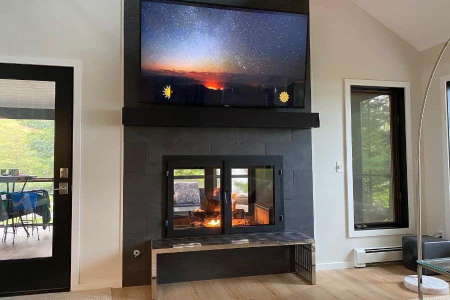 The Top 90 Fireplace Wall Ideas Next Luxury - Tv And Fireplace Wall Frame