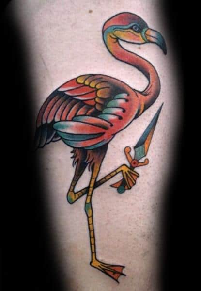 Flamingo Mens Tattoos