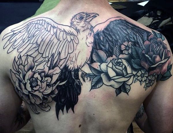 Flock Of Birds Tattoo For Men