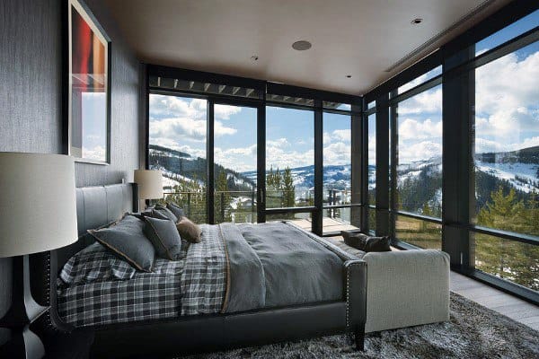 Floor To Ceiling Windows Awesome Bedroom