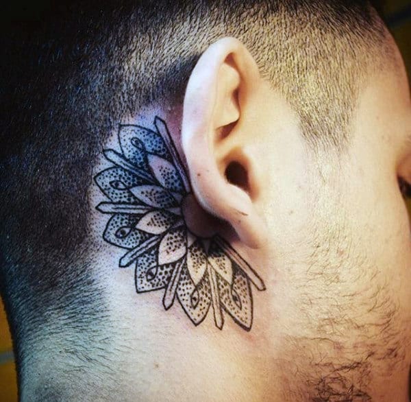 Tattoo Ideas Behind Ear For Guys | Daily Nail Art And Design
