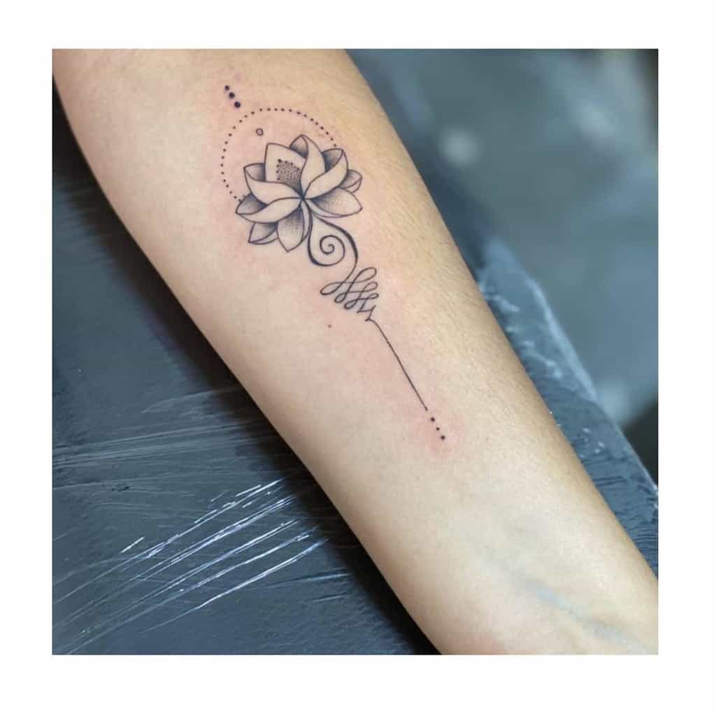 Flordelotus Unalome Tattoo