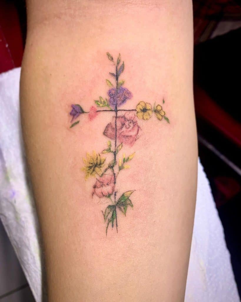 Top 63 Best Cross Tattoo Ideas for Women - [2021 Inspiration Guide]