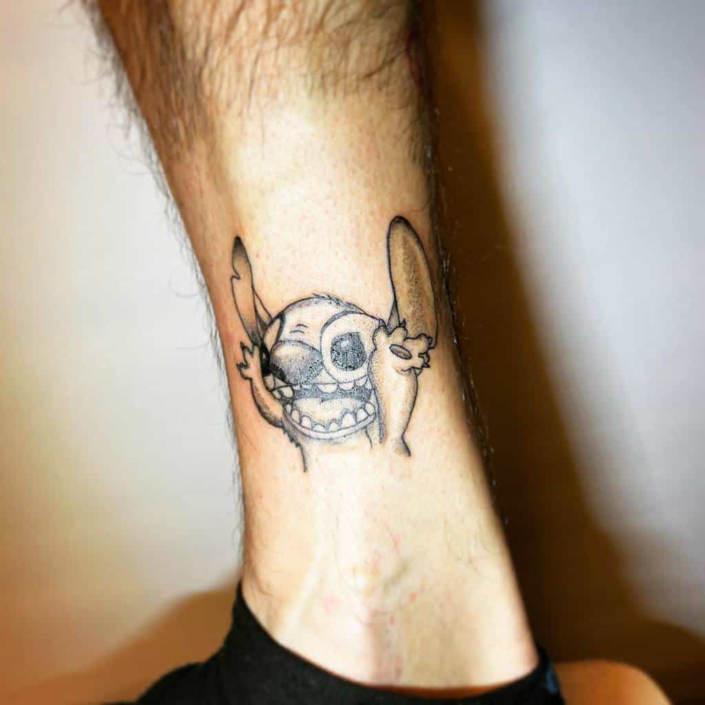 Stitch tattoo I did on my client   rdisney