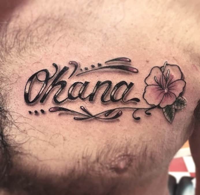 Flower Design Ohana Tattoo