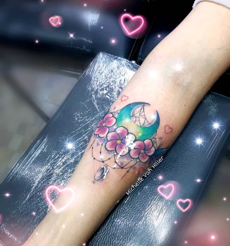 flower forearm tattoos for women michellevanhiller