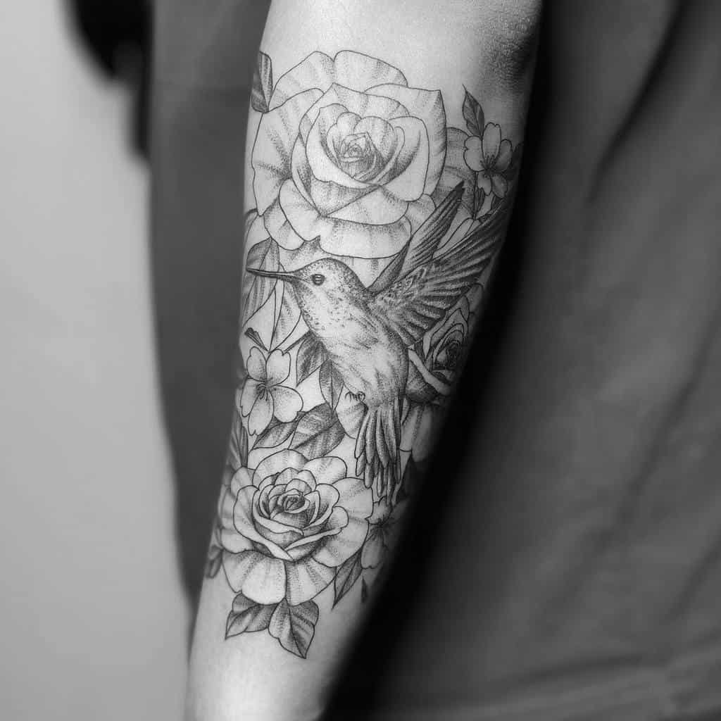 flower forearm tattoos for women so.hktattoo