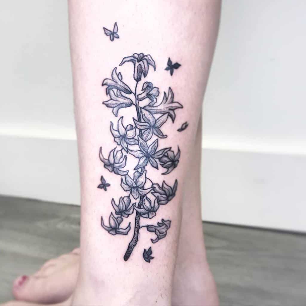 Pin by Briana Kaufman on Artsy Fartsy  Lilac tattoo White flower tattoos  Lavender tattoo