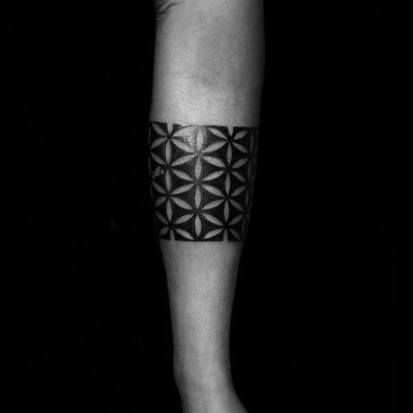 Flower Of Life Armband Tattoos For Men