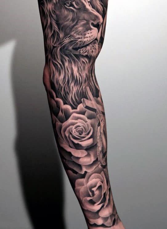 Top 47 Flower Tattoos For Guys 2020 Inspiration Guide