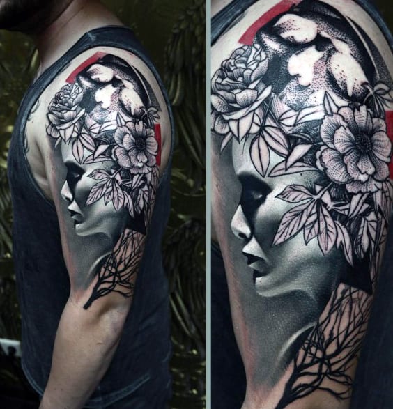 Flower Tattoos On Men