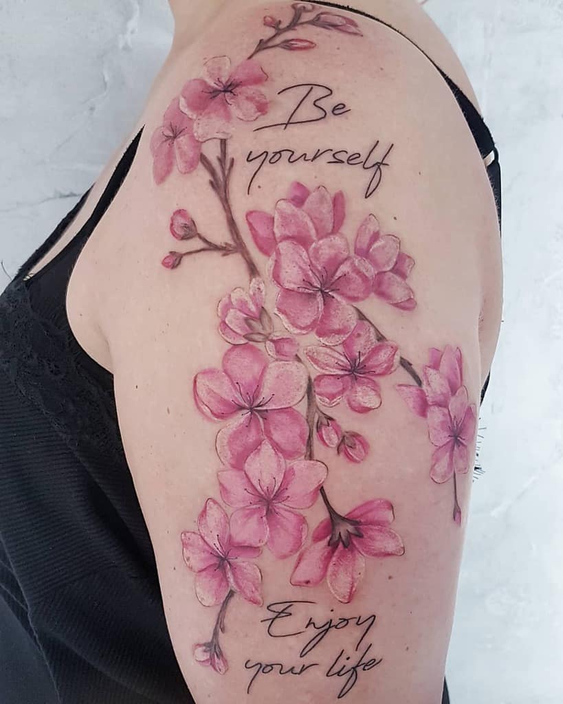 flower upper arm tattoos for women mellimullinski
