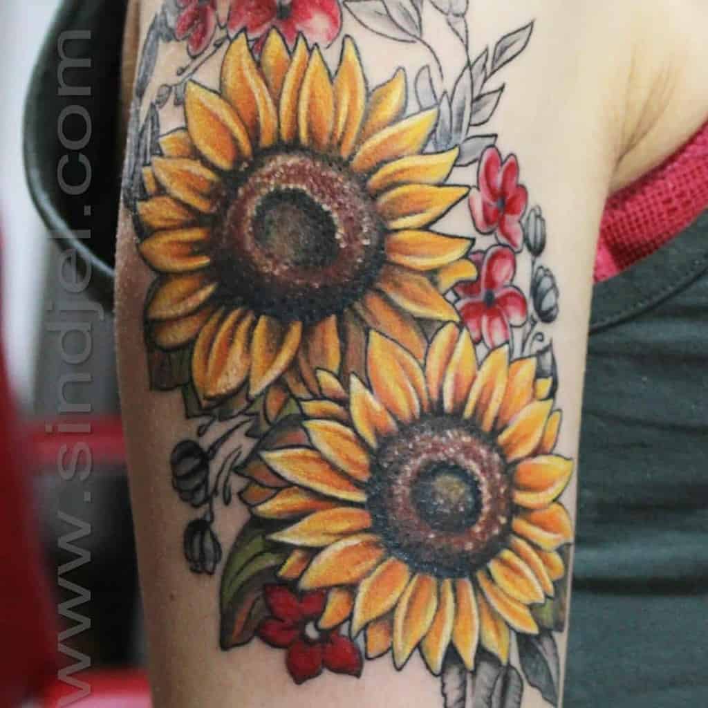 flower upper arm tattoos for women sindjel_tattoo_piercing_bgd