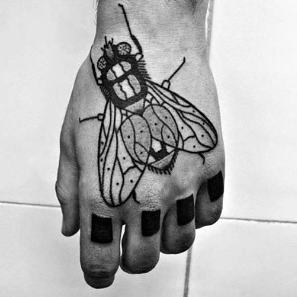 Fly Guys Tattoos On Hand
