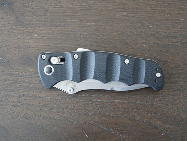Folded Benchmade Nakamura Axis Knife Front