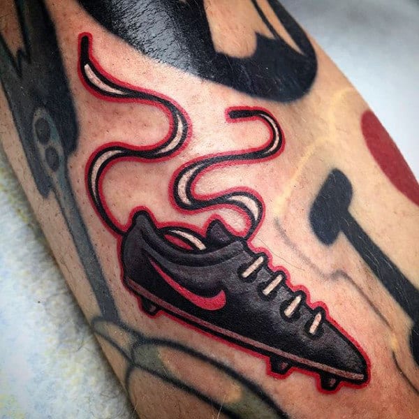 Football Cleat Mens Small Simple Tattoo Designs On Arm