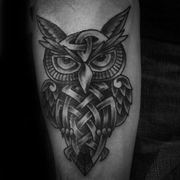 30 Celtic Owl Tattoo Designs For Men Knot Ink Ideas