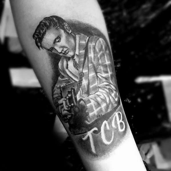 Forearm Elvis Presley Guys Tattoos