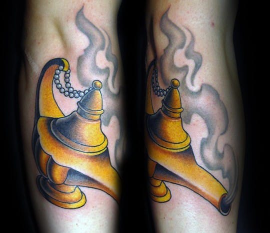 En expansión límite Decimal 30 Genie Lamp Tattoo Designs For Men - Spirit Ink Ideas