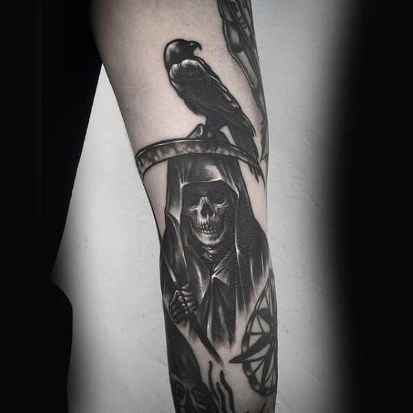 2 head raven tattoo  Album on Imgur  Raven tattoo Neck tattoo Cool  tattoos