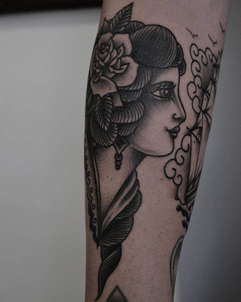 forearm gypsy rose tattoos theillustratedangler