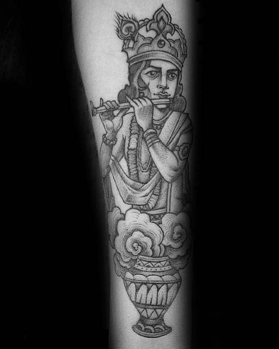 Forearm Krishna Mens Tattoo Ideas