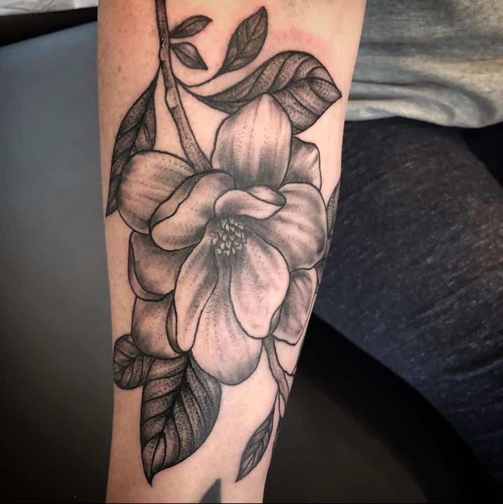 forearm magnolia tattoos ascensiontattoonc