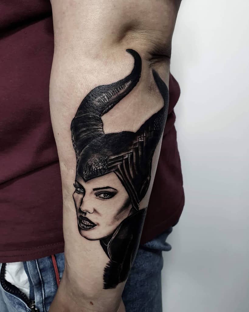 Forearm Maleficent Tattoos Sjestattoo