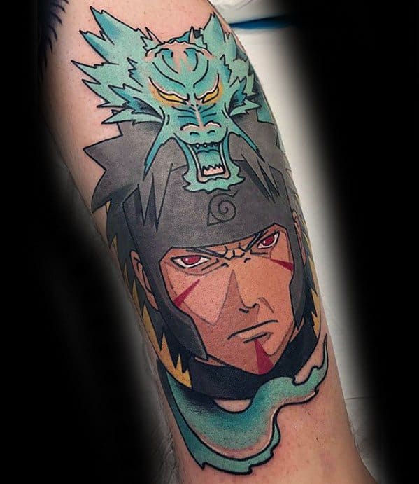 Forearm Mens Naruto Tattoo Design Ideas