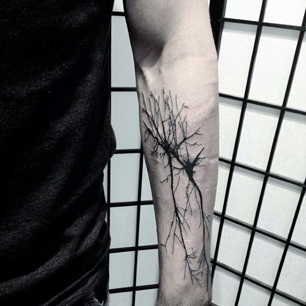 Forearm Mens Neuron Tattoo Ideas