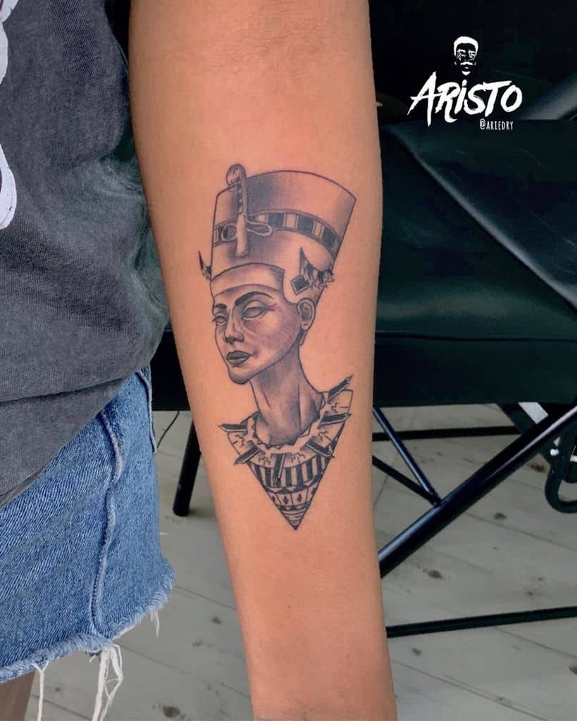 Forearm Nefertiti Tattoos Aristotattoo