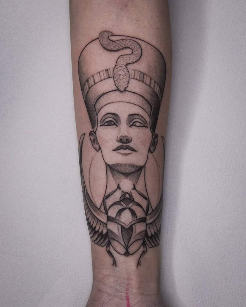 This Mom Got A Tattoo Of Her Daughter As Nefertiti And Its Seriously Gorg