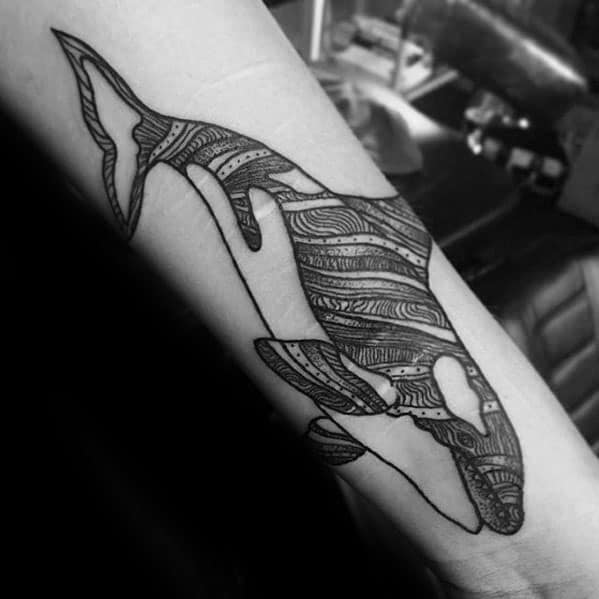 Forearm Orca Male Tattoos