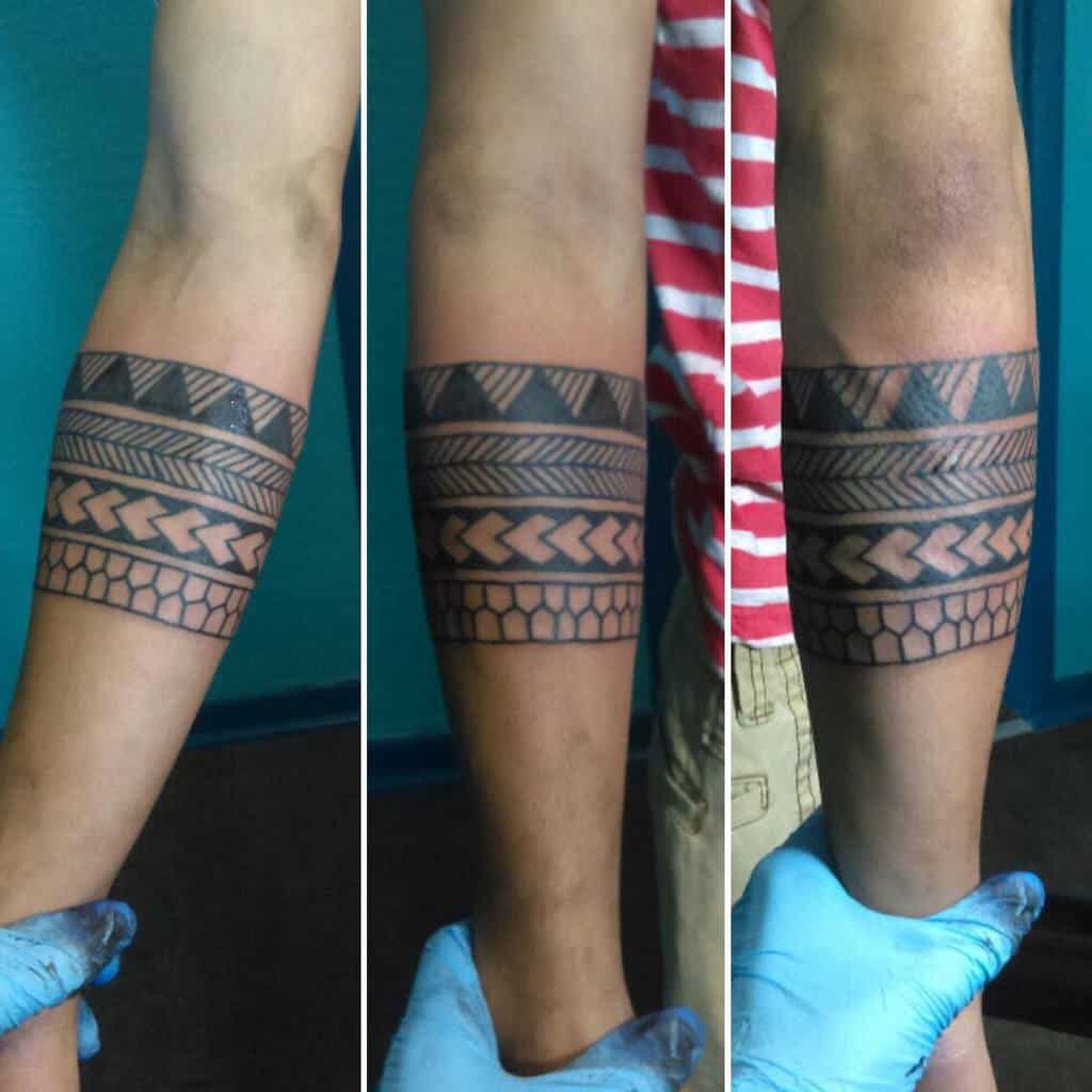 forearm polynesian tribal tattoo tattoojustin