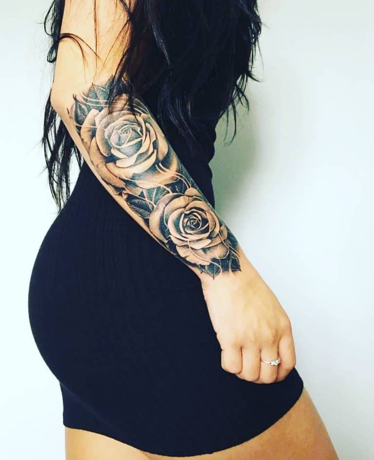 61 Amazing Rose Sleeve Tattoo Ideas [2023 Inspiration Guide]